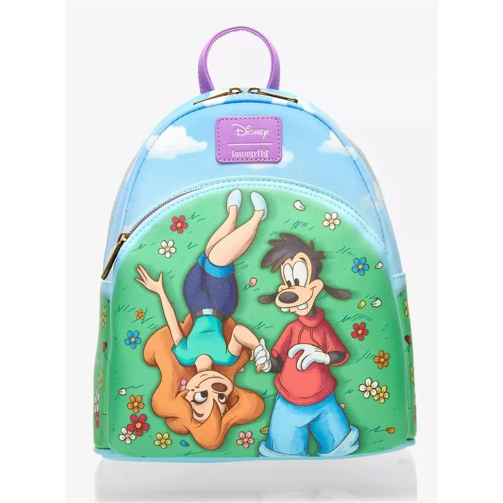 Loungefly Disney A Goofy Movie Max & Roxanne Flower Field Mini Backpack